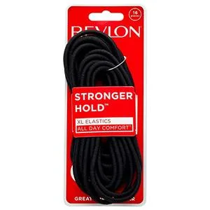 REVLON Extra Long Black Hair Elastics, 16 Count - product information 4