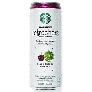 Starbucks, Refreshers with Coconut Water, Strawberry Lemonade, 12 fl Oz. Cans (12 Pack) - starbucks refreshers with coconut water sparkling juice energy drink