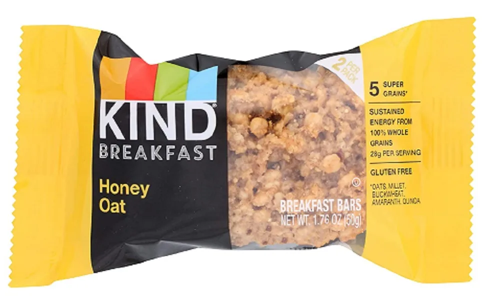 Kind Honey Oat Nutritional Snack Breakfast Bar, 1.8oz 4 Count, 7.1 oz Honey Oat 4 Count (Pack of 1) - product information 1