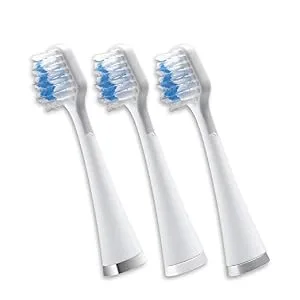 Triple Sonic Replacement Brush Heads, Complete Care Replacement Tooth Brush Heads, STRB-3WW, 3 Count (Pack of 1), White - product information 1