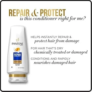 Pantene Conditioning Detangler Spray, Nutrient Boost, Pro-V Repair and Protect for Damaged Hair, 8.5 oz, 3 count (Packaging May Vary) - conditioner conditioning repair and protect from damage hydration restoration hair pantene