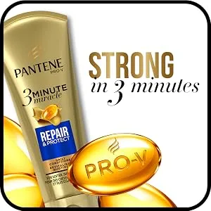 Pantene Conditioning Detangler Spray, Nutrient Boost, Pro-V Repair and Protect for Damaged Hair, 8.5 oz, 3 count (Packaging May Vary) - strengthen hair deep conditioner conditioning treatment moisturizing hair mask strong in 3 three