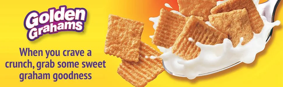 Golden Grahams, Breakfast Cereal, Graham Cracker Taste, Whole Grain, 27.6 oz 27.6 Ounce (Pack of 1) - product information 1