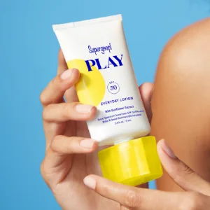 Supergoop! PLAY Everyday Lotion SPF 50-5.5 fl oz - Broad Spectrum Body & Face Sunscreen for Sensitive Skin - Great for Active Days - Fast Absorbing, Water & Sweat Resistant - Reef Friendly 5.5 Fl Oz (Pack of 1) - PLAY lotion