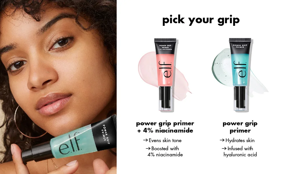 e.l.f. Power Grip Primer, Gel-Based & Hydrating Face Primer For Smoothing Skin & Gripping Makeup, Moisturizes & Primes, 0.811 Fl Oz (24 ml) - Module 3