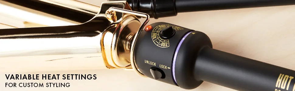 Hot Tools Pro Artist 24K Gold Marcel Iron | Long Lasting Curls, Waves (1-1/2 in) 1-1/2 Inch BARREL - curlingiron; curlingirons; marcel; marcels; marceliron; marcelirons; goldbarrel; longlastingcurls