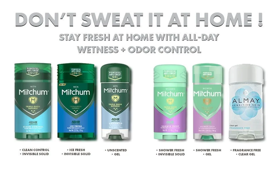 Mitchum Women Stick Solid Antiperspirant Deodorant, Powder Fresh, 2.7 Ounce (Pack of 1) Powder Fresh 2.7 Ounce (Pack of 1) - mitchum