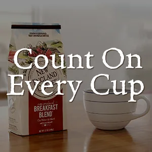 New England Coffee, New England Breakfast Blend, Medium Roast Ground Coffee, 24 Ounce Bag Breakfast Blend 24 Ounce (Pack of 1) - count of every cup NEC