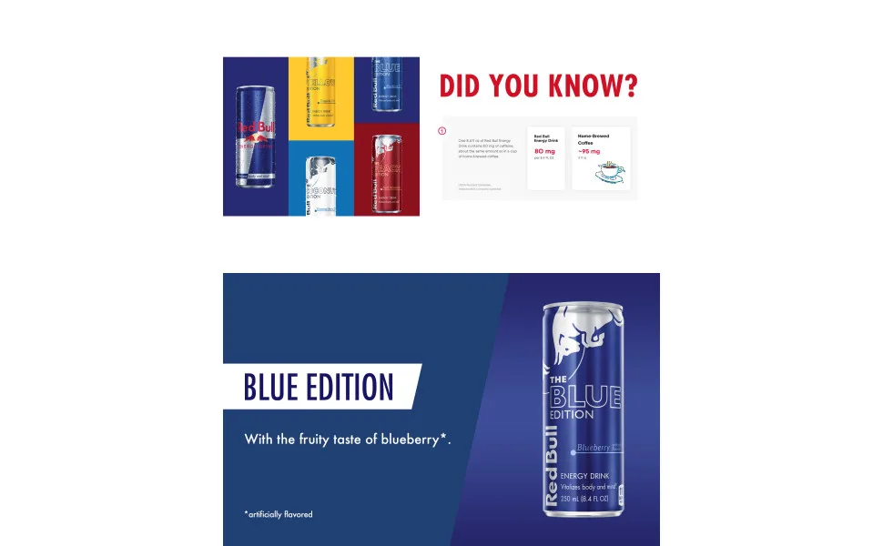 Red Bull, Blue Edition, Blueberry Energy Drink, 8.4 Fl Oz (Pack of 24) - unspecified