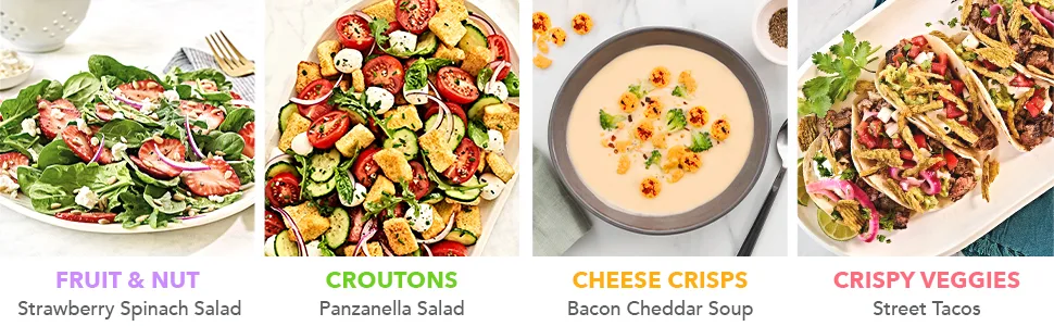Fresh Gourmet Authentic Wonton Strips | 1 Pound | Low Carb | Crunchy Snack and Salad Topper Wonton Strips Authentic 16 Ounce (Pack of 1) - cheese crisp croutons crispy veggies crunchy toppings fruit nuts salad dressing onion butter garlic