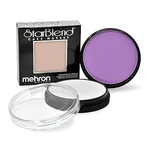 Mehron Makeup StarBlend Cake (2 oz) (Black) - paradise mahron white moonlight body paint mehron makeup face star blend mahron cosplay sfx