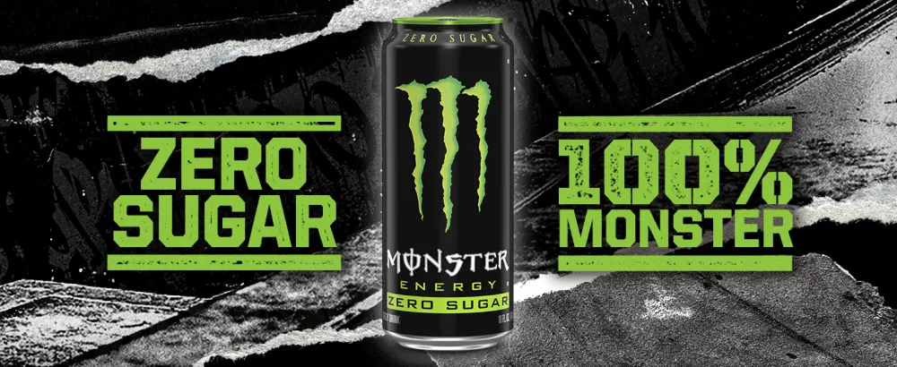 Monster Energy, Lo-Carb Monster, Low Carb Energy Drink, 16 Ounce (Pack of 24) - new zero sugar