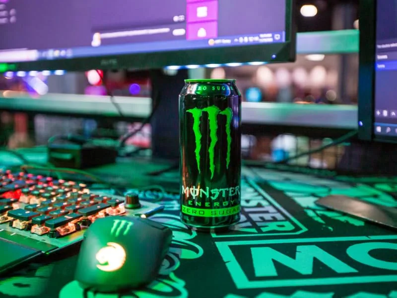Monster Energy, Lo-Carb Monster, Low Carb Energy Drink, 16 Ounce (Pack of 24) - zero sugar gaming