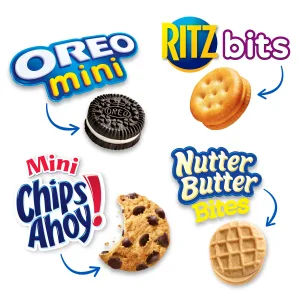Nabisco Classic Mix Variety Pack, OREO Mini, CHIPS AHOY Mini, Nutter Butter Bites, RITZ Bits Cheese, 20 Snack Packs - image