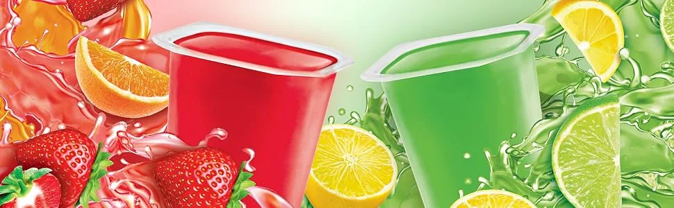 Snack Pack Sugar-Free Cherry Juicy Gels, 4 Count - Snack Pack Gel Cups – Fun Snacks for Kids