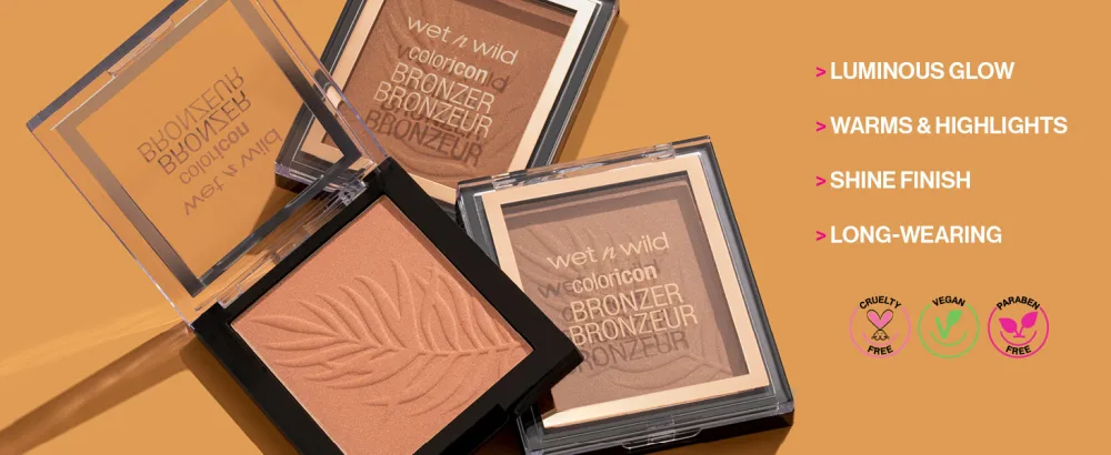 Wet n Wild Color Icon Bronzer Powder Sunset Striptease - warms and highlights, luminous glow