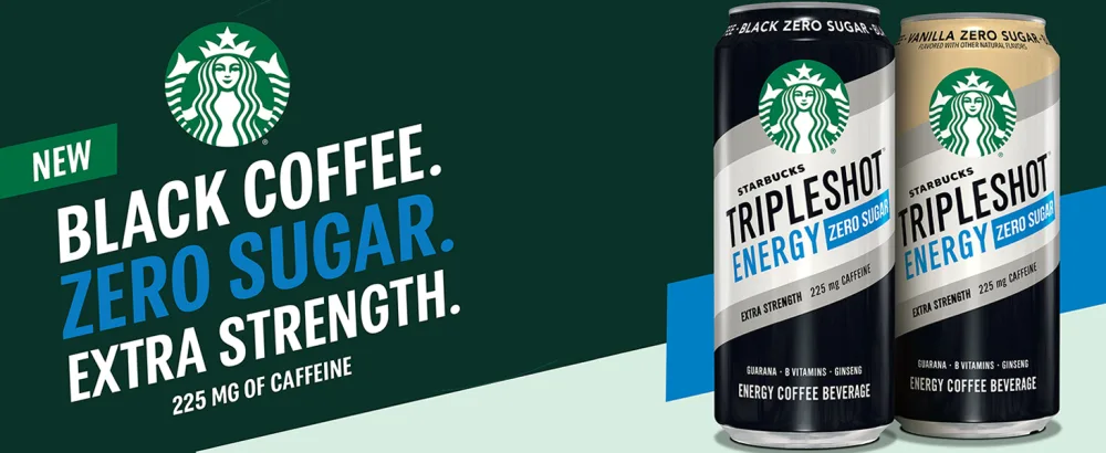 Starbucks Tripleshot Energy Extra Strength Espresso Coffee Beverage, French Vanilla, 225mg Caffeine, 15 oz cans (12 Pack) - starbucks tripleshot zero coffee