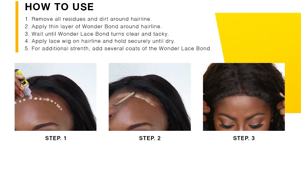 EBIN NEW YORK Wonder Lace Bond Extra Mega Hold 1.18oz - No Residue Improved Formula Easy to Apply Fast Drying Waterproof Latex Free Perspiration Resistant - product information 12
