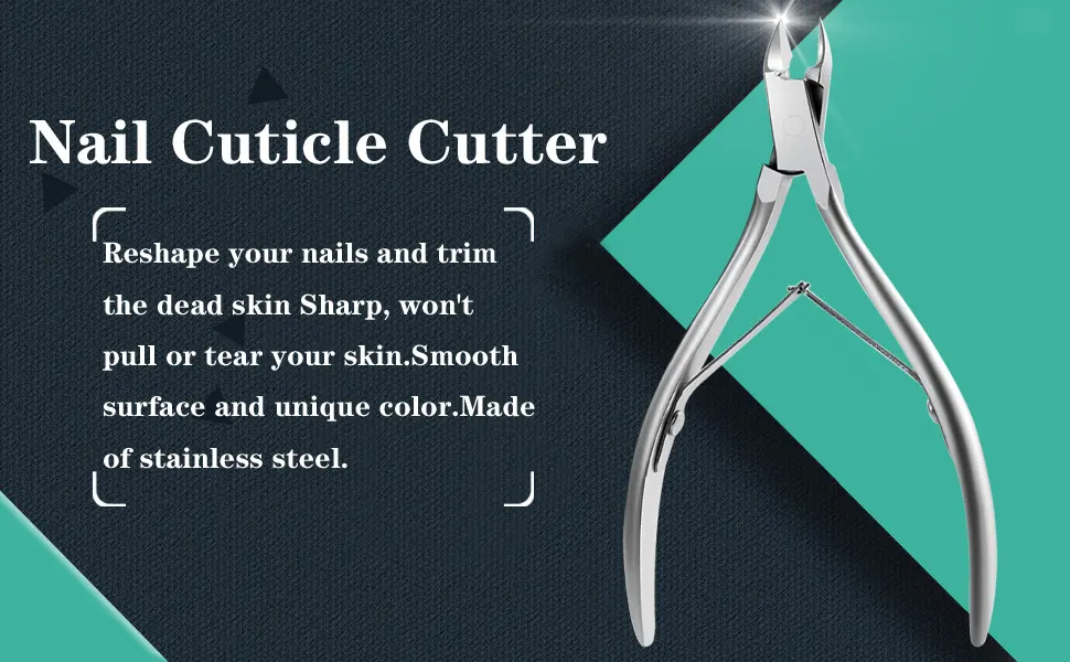 Cuticle Trimmer Cuticle Nippers,Professional Stainless Steel Cuticle Cutter Cuticle Remover,Pedicure Manicure Tools for Fingernails and Toenails Silver - product information 1
