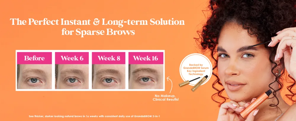 Grande Cosmetics GrandeBROW Brow Enhancing Serum GrandeBROW 2-in-1: Medium - Brow 2in1 Full Image Desktop