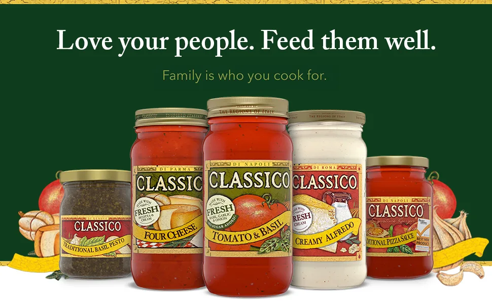 Classico Four Cheese Tomato Spaghetti Pasta Sauce (24 oz Jar) - product information 6