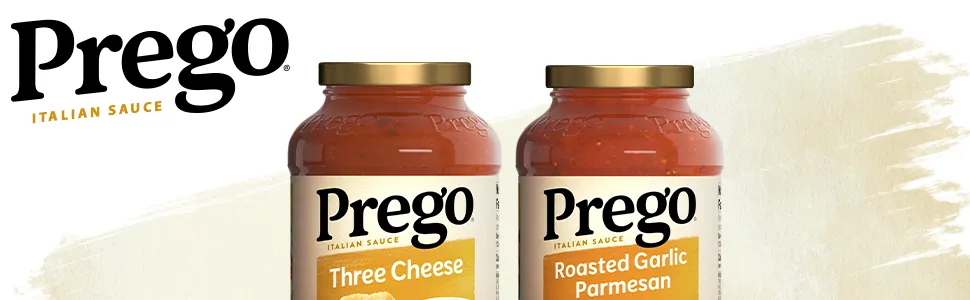Prego Pasta Sauce, Italian Tomato Sauce with Roasted Garlic & Parmesan Cheese, 24 Ounce Jar - three cheese