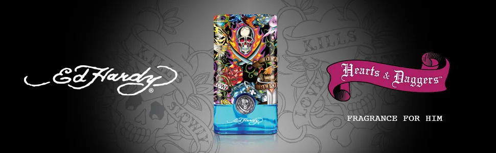 Men's Cologne Fragrance Spray By Ed Hardy, Hearts & Daggers, Eau De Toilette, 3.4 Fl Oz - ed hardy