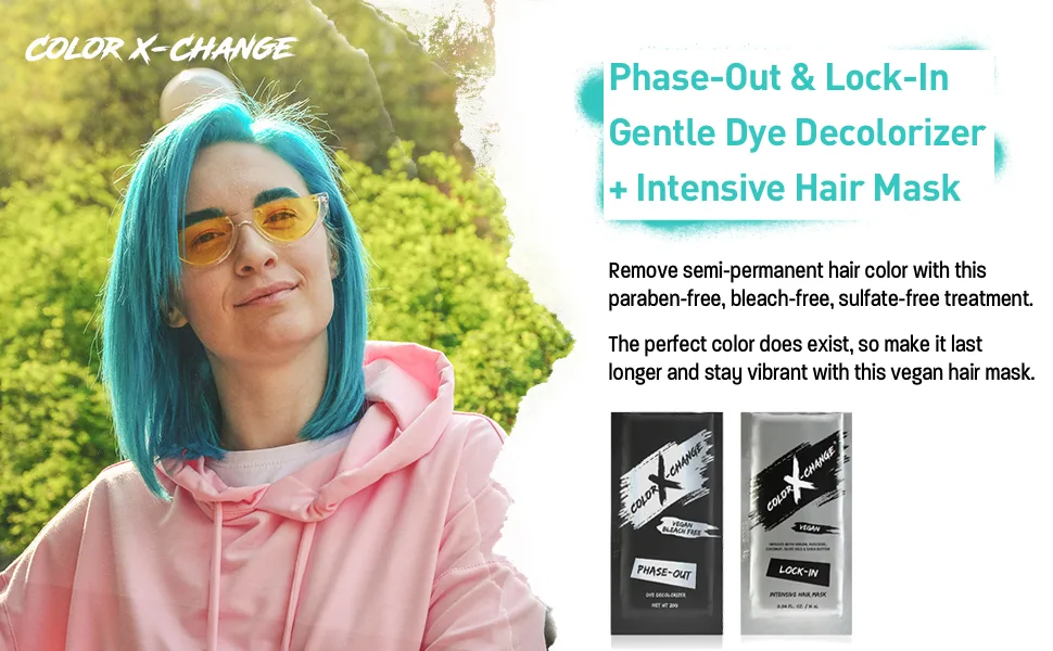 Color X-Change Phase-Out Gentle Dye Decolorizer + Intensive Hair Mask , 2 Count (Pack of 1) - product information 1