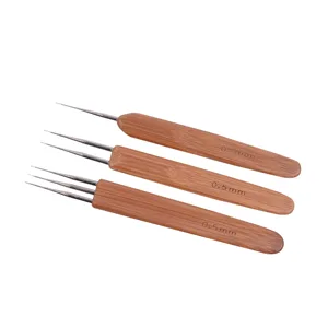 3pcs/set Dreadlock Crochet Hook for Hair Dreadlock Needle Tool for Braid Craft Dread locks Crochet Needles 0.5mm (1 Hook 2 Hooks 3 Hooks) - Dreadlock Crochet Hook for Hair, Dreadlock Needle Tool for Braid Craft