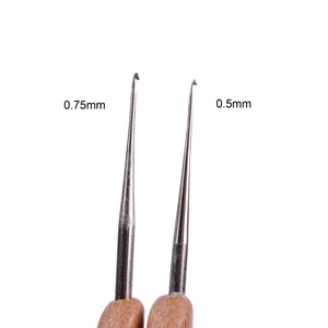 3pcs/set Dreadlock Crochet Hook for Hair Dreadlock Needle Tool for Braid Craft Dread locks Crochet Needles 0.5mm (1 Hook 2 Hooks 3 Hooks) - Dreadlock Needle Tool for Braid Craft