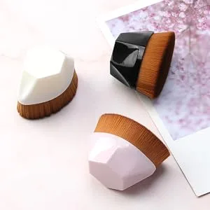 Tenmon Petal-Shaped Foundation Brush, Foundation Makeup Brush, Suitable for Mixed Liquid, Cream or Flawless Powder Cosmetics, Multifunctional Makeup Brush(Pink) - product information 8