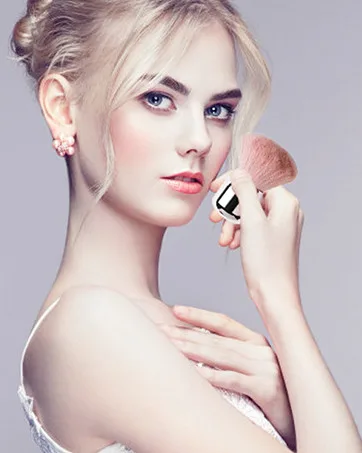 Tenmon Petal-Shaped Foundation Brush, Foundation Makeup Brush, Suitable for Mixed Liquid, Cream or Flawless Powder Cosmetics, Multifunctional Makeup Brush(Pink) - Makeup Brush Set