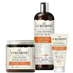 Curlsmith - Curl Defining Styling Souffl - Vegan Medium Hold Styling Gel for Wavy, Curly and Coily Hair (2oz) 2 Fl Oz (Pack of 1) - Curlsmith curl defining styling souffle
