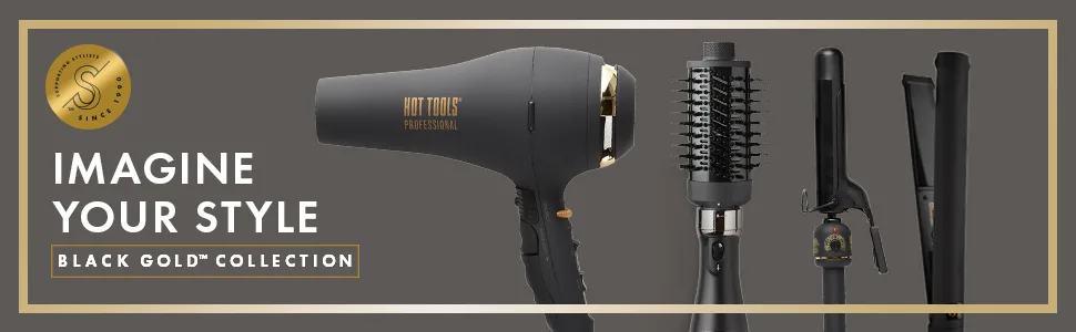 Hot Tools Pro Artist Black Gold One Step Replacement Attachment | Pro Drying & Styling (Large) LARGE REPLACEMENT HEAD - onestepreplacementhead; onestepreplacementheads; onestepvolumizer; hairdryer; blowdryer