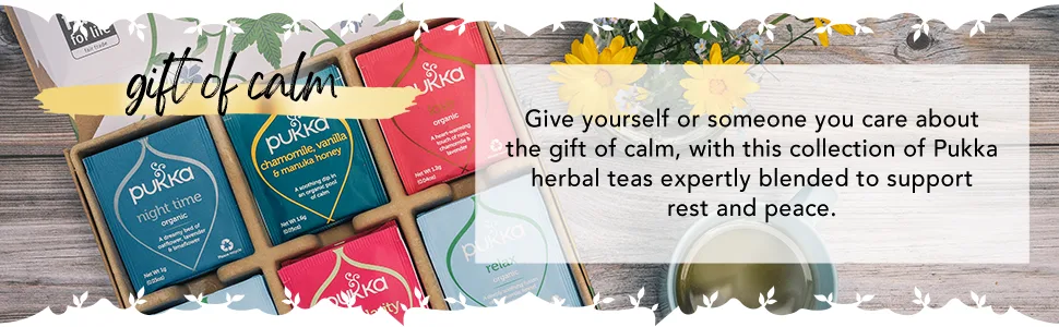 Pukka Organic Tea Bags Gift Set, Relax Selection Box Herbal Tea, 45 Tea Bags - module 4