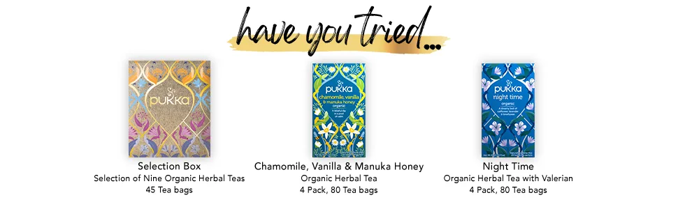 Pukka Organic Tea Bags Gift Set, Relax Selection Box Herbal Tea, 45 Tea Bags - module 5