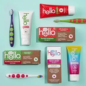 hello Dragon Dazzle Blue Raspberry Kids Toothpaste, Fluoride Toothpaste, Ages 2+, No Artificial Sweeteners, No SLS, Gluten Free, Vegan, Pack of 3, 4.2 OZ Tubes Dragon Raspberry - product information 5