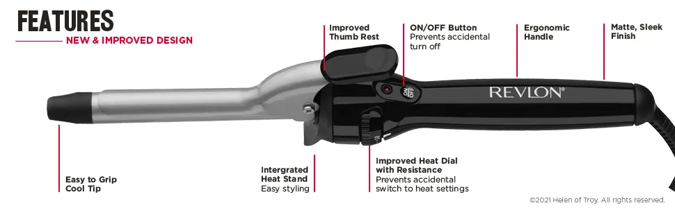 Revlon Perfect Heat Triple Ceramic Curling Iron | For Silky Smooth Tight Curls (3/4 in) - curlingiron; curlingirons; ceramic; longlastingcurls; haircurlingiron; haircurlingirons; revlon