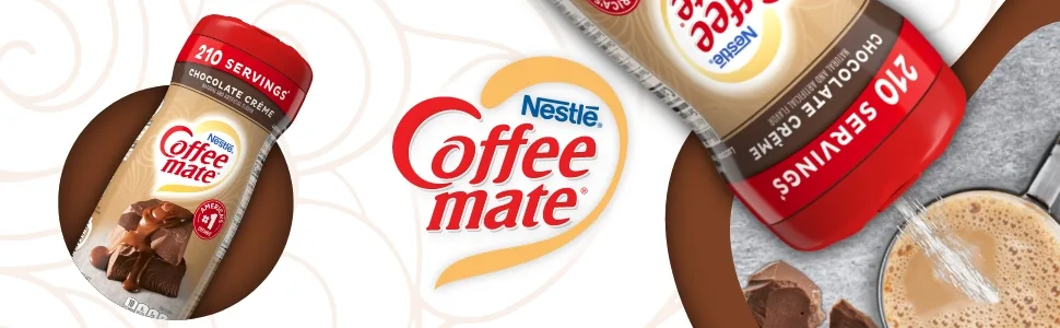 Nestle Coffee-Mate Coffee Creamer Creamy Chocolate, Pack of 6 (15 Ounce) - Chocolate