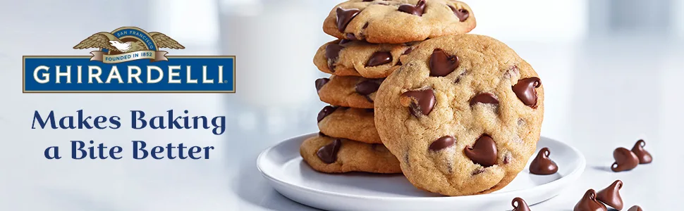 Ghirardelli Chocolate Baking Chips, Semi-Sweet Chocolate, 12 oz (Pack of 6) - image