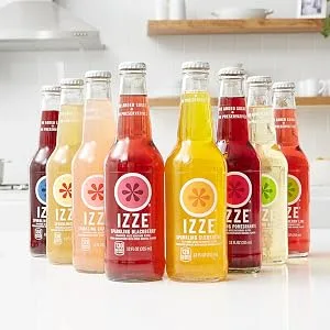 IZZE Sparkling Juice, Apple, 12 Fl Oz (Pack of 4) - izze, pomegranate