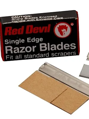 Red Devil 3275 Single Edge Razor Blades - Safety Dispenser of 10 - Red Devil Razor Blades