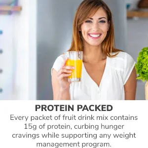 BariWise Protein Fruit Drink, Wildberry, 70 Calories, 15g Protein, 1g Sugar, Gluten Free (7ct) Berry 1 Box - 7 Count - protein packed each packet contains 15g curb hunger support weight management program healthy great