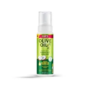 ORS Olive Oil Hold & Shine Wrap/Set Mousse - product information 1