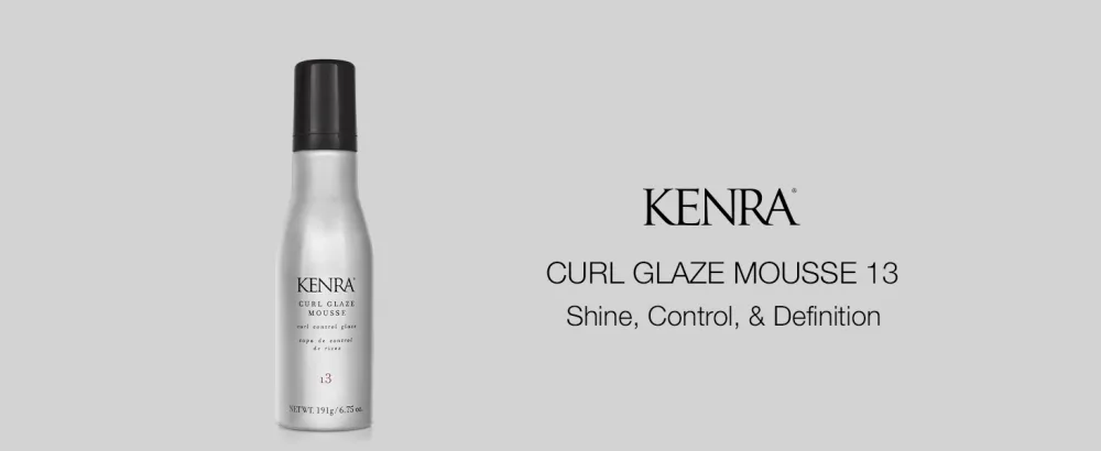 Kenra Curl Glaze Mousse 13 | Curl Control Glaze | Provides Frizz Control & Humidity Resistance | All Hair Types 6.75-Ounce - Curl Glaze Mousse 13