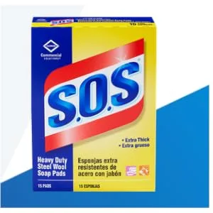 S.O.S 98014 Steel Wool Soap Pad (10 Count) - product information 1