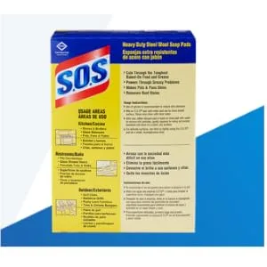 S.O.S 98014 Steel Wool Soap Pad (10 Count) - product information 2