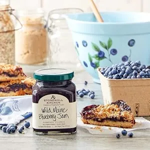 Stonewall Kitchen Seedless Black Raspberry Jam, 12 ounces Black Raspberry 12.25 Ounce (Pack of 1) - blueberry jam