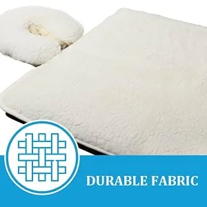 ForPro Premium Fleece Massage Pad Set, Natural, Extra Soft, Hypoallergenic, for Massage Tables, Includes Pad and Face Rest Cover, 31 W x 72 L - ForPro Premium Fleece Massage Pad Set,