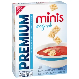 Premium Original Mini Saltine Crackers, 6 - 11 oz Boxes - image